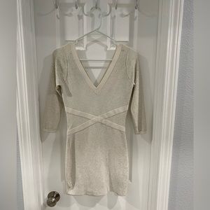 Bebe long sleeve cocktail dress size small
